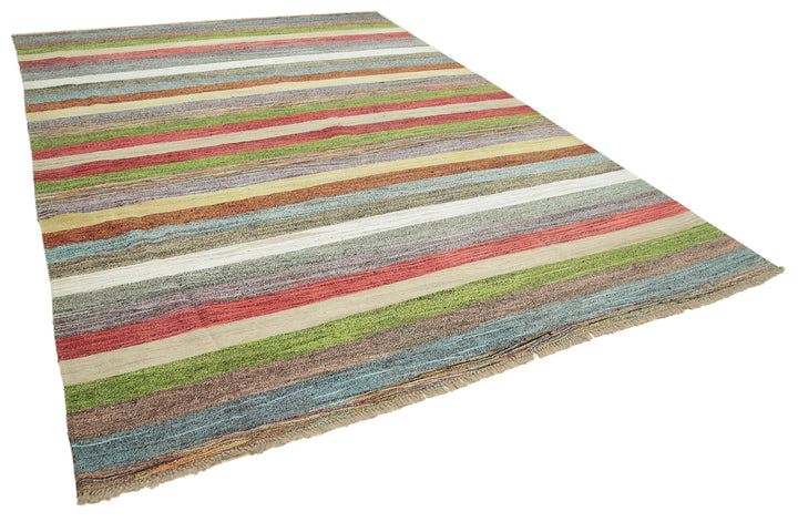 9x12 Multicolor Contemporary Area Rug - 22834