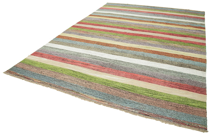 9x12 Multicolor Contemporary Area Rug - 22834
