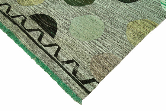10x14 Green Contemporary Area Rug - 22856