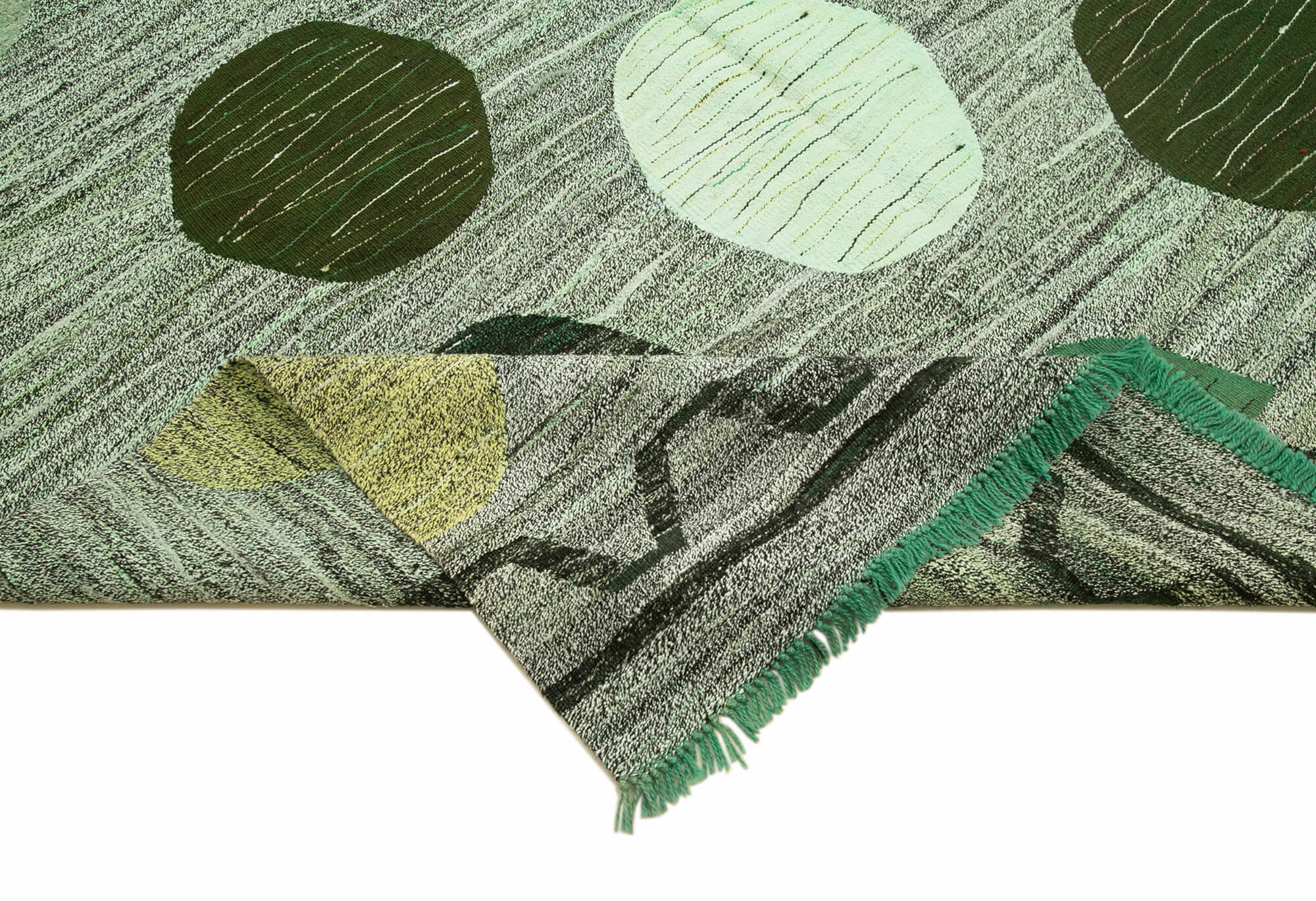 10x14 Green Contemporary Area Rug - 22856