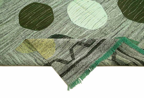 10x14 Green Contemporary Area Rug - 22856