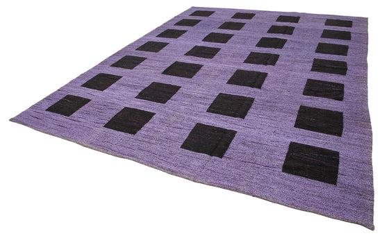 10x14 Purple Contemporary Area Rug - 22857