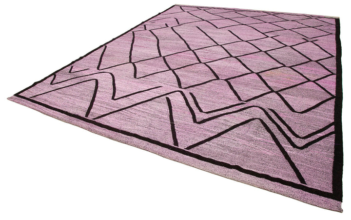 10x14 Purple Contemporary Area Rug - 22863