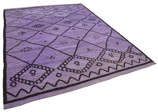 10x14 Purple Contemporary Area Rug - 22865