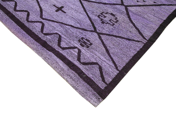 10x14 Purple Contemporary Area Rug - 22865