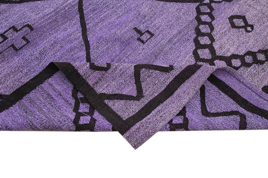 10x14 Purple Contemporary Area Rug - 22865