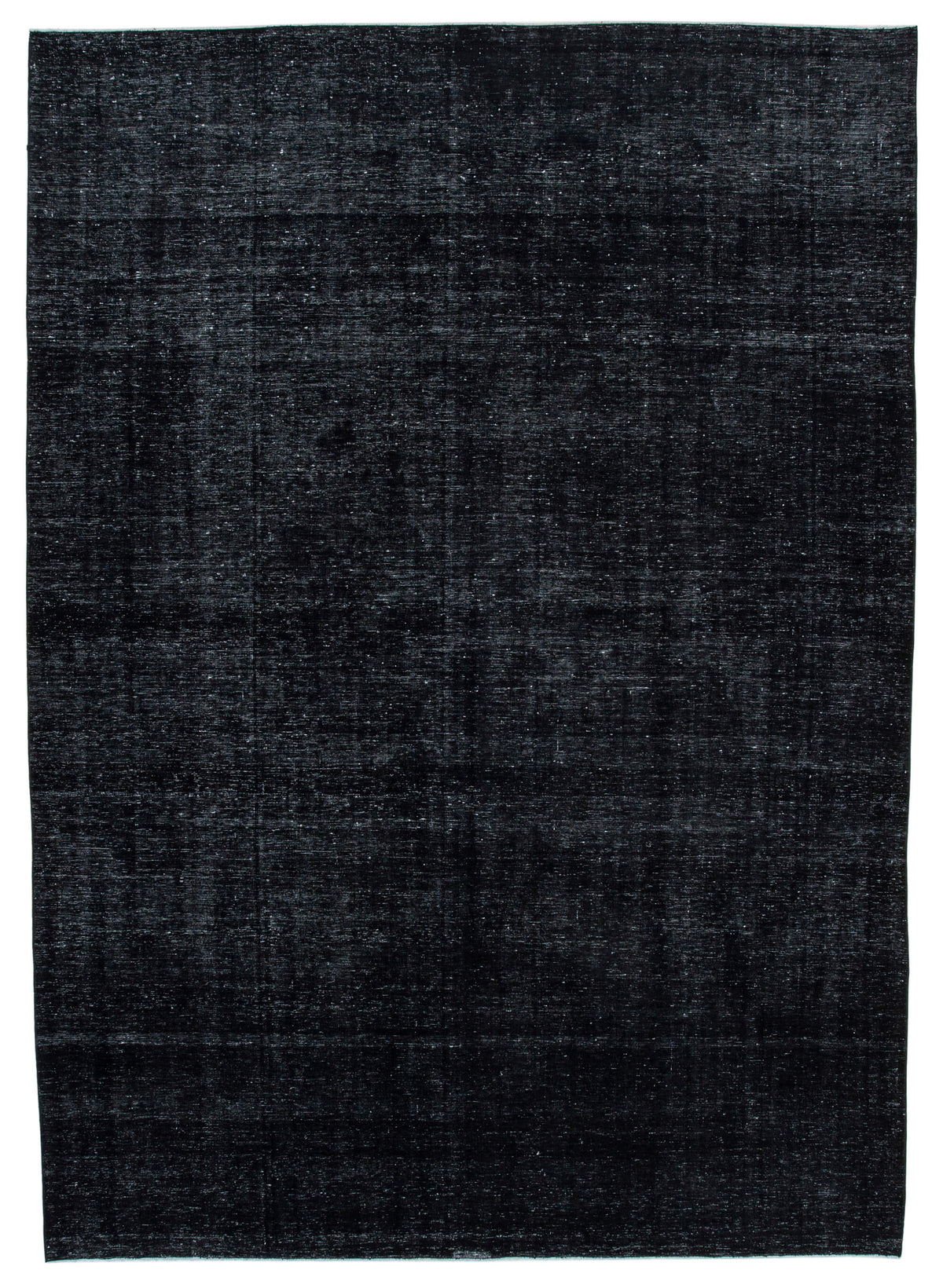 Deep Black Rug 9x12 Black Vintage Wool Oversize Traditional Rug 22875 – Rug N Carpet
