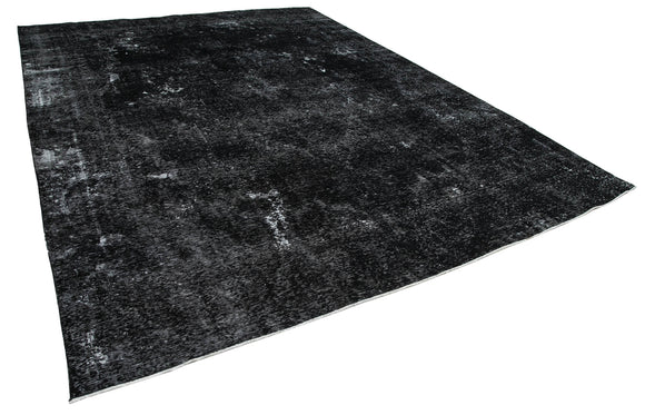10x13 Black Overdyed Large Area Rug - 22882