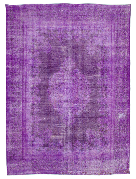 10x13 Purple Overdyed Large Area Rug - 22931
