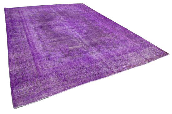 10x13 Purple Overdyed Large Area Rug - 22931