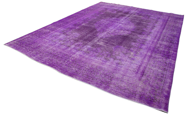 10x13 Purple Overdyed Large Area Rug - 22931