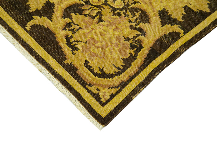 9x12 Yellow Overdyed Large Area Rug - 22946