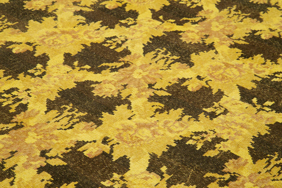 9x12 Yellow Overdyed Large Area Rug - 22946