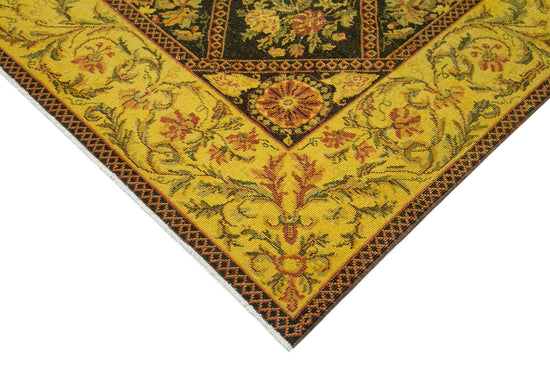 10x13 Yellow Overdyed Large Area Rug - 22953