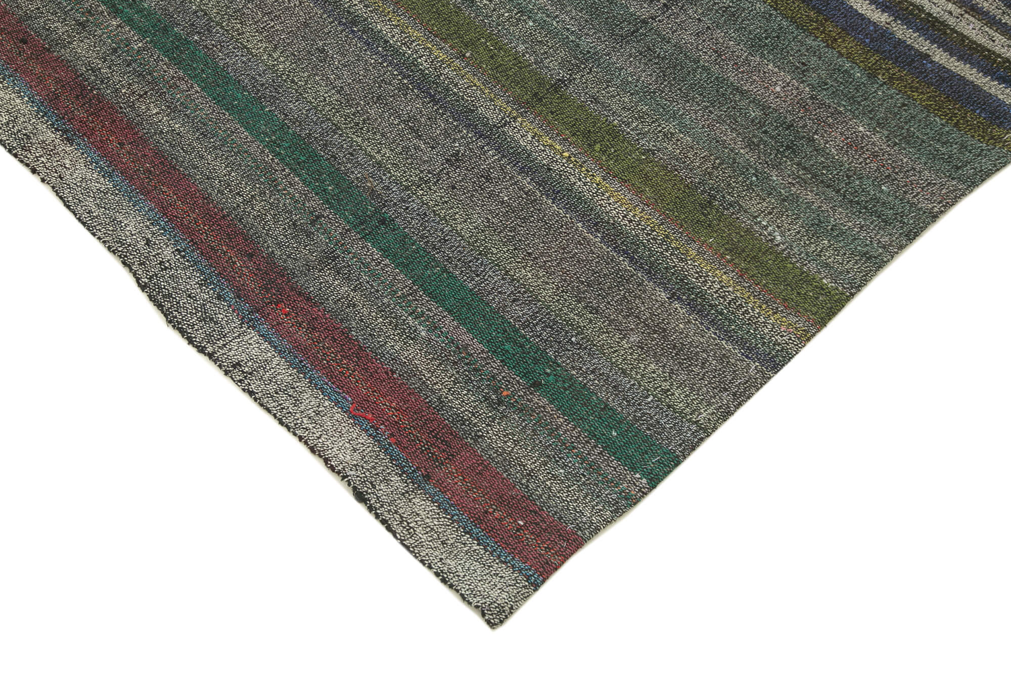 6x9 Grey Anatolian Kilim Rug - 23038