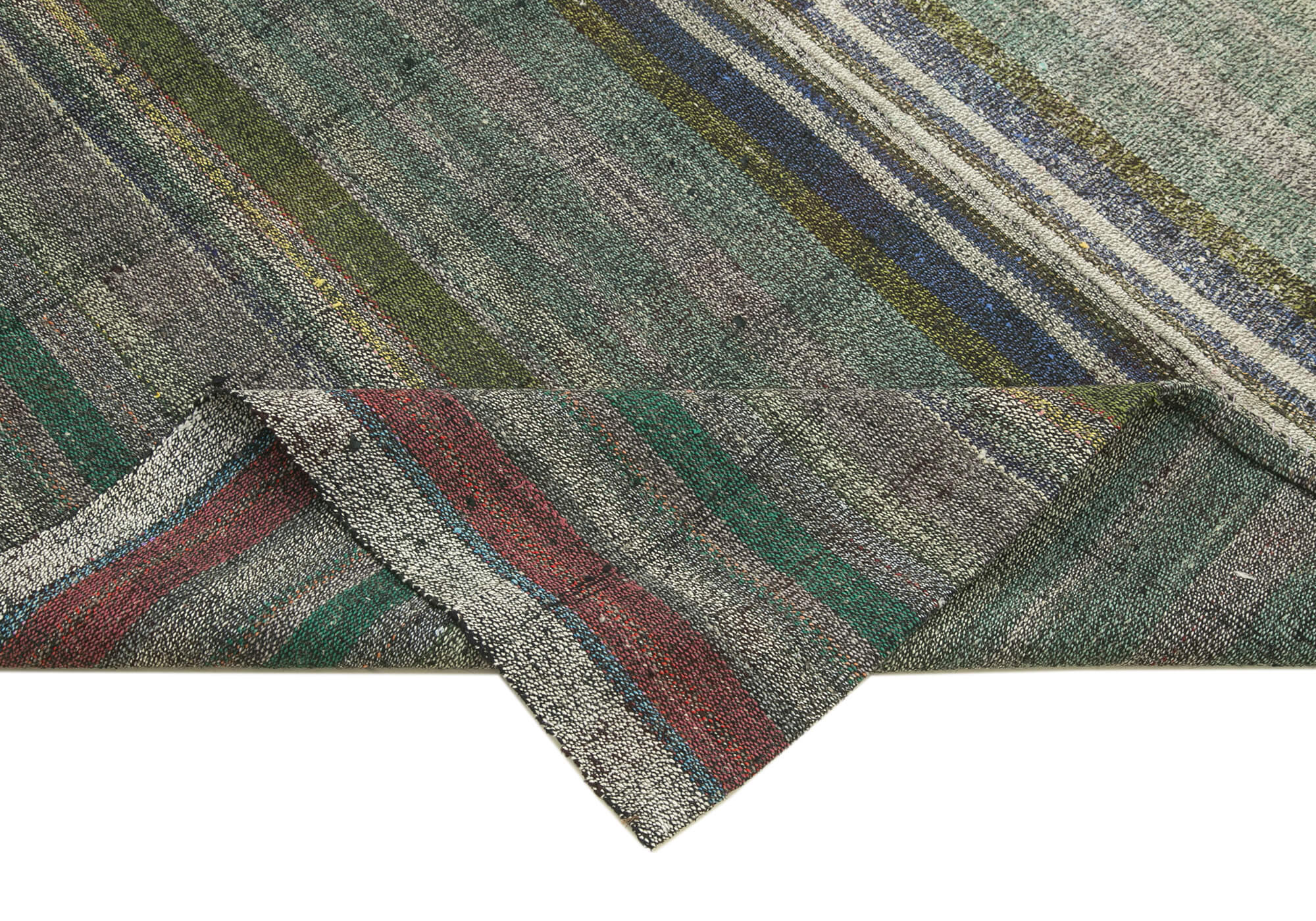 6x9 Grey Anatolian Kilim Rug - 23038