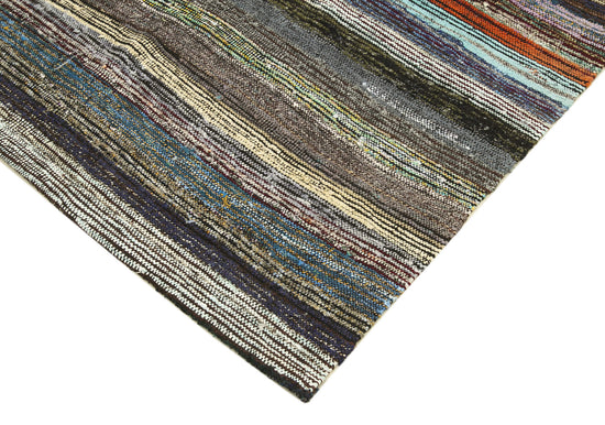 5x12 Grey Oriental Kilim Runner Rug - 23067