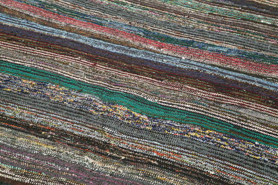 5x12 Grey Oriental Kilim Runner Rug - 23067