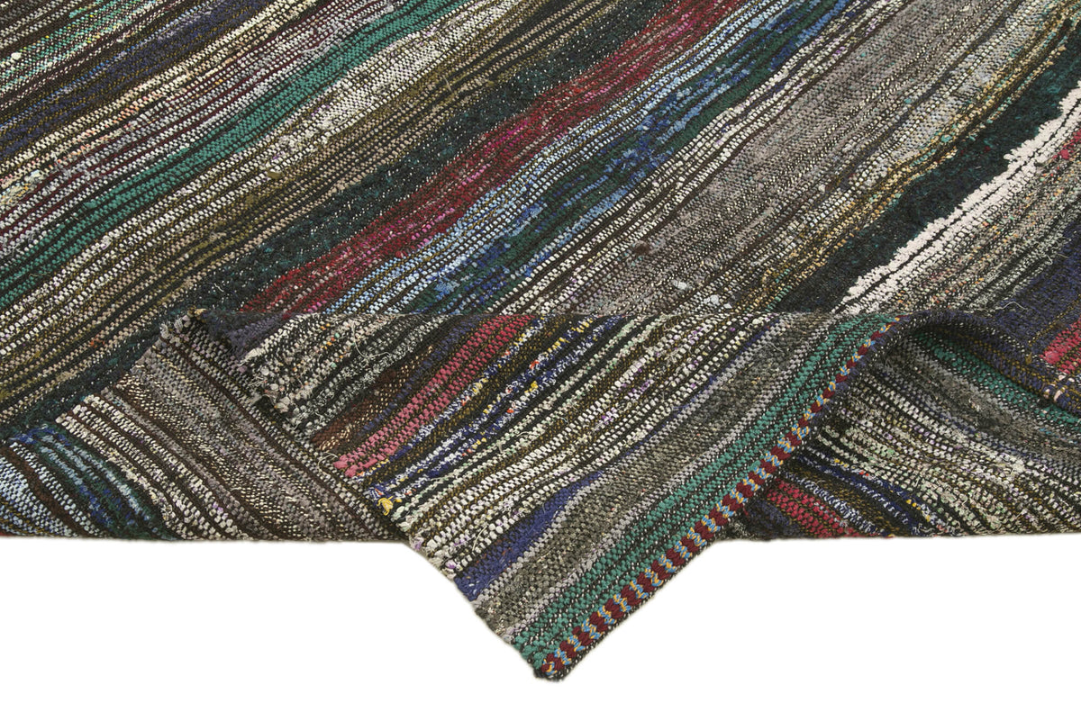 5x12 Grey Oriental Kilim Runner Rug - 23067