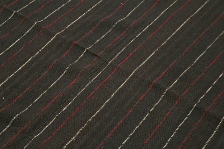 4x6 Brown Oriental Kilim Rug - 23465