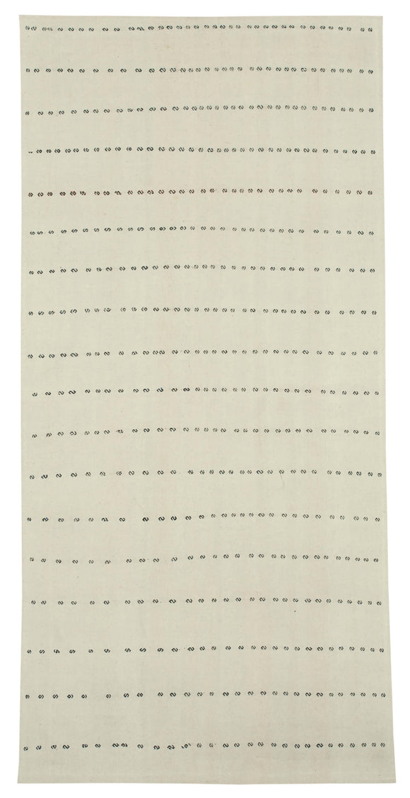 4x10 White Oriental Kilim Rug - 23484