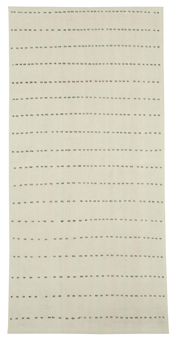 4x10 White Oriental Kilim Rug - 23484