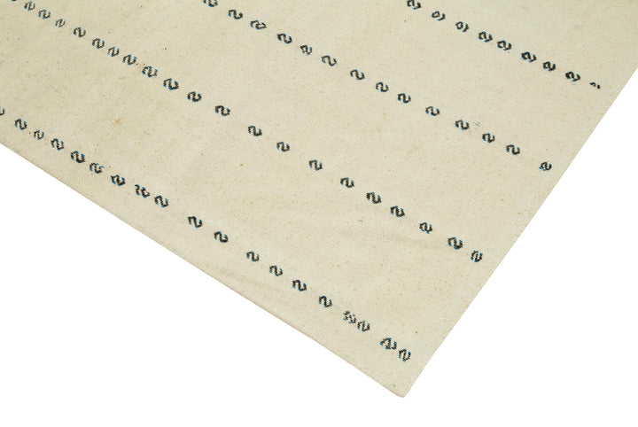 4x10 White Oriental Kilim Rug - 23484