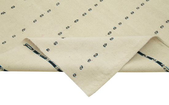 4x10 White Oriental Kilim Rug - 23484