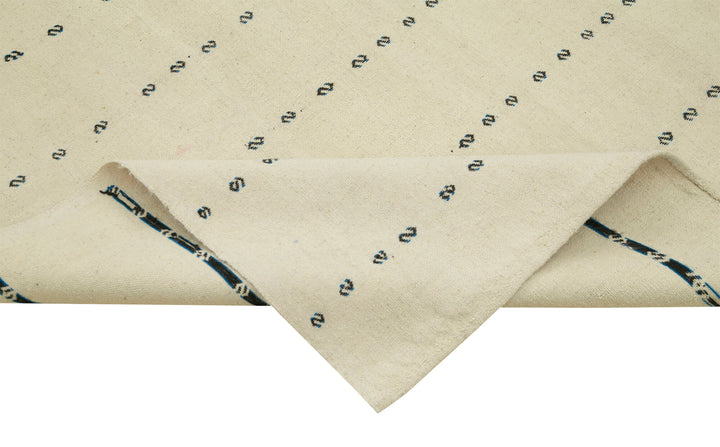 4x10 White Oriental Kilim Rug - 23484