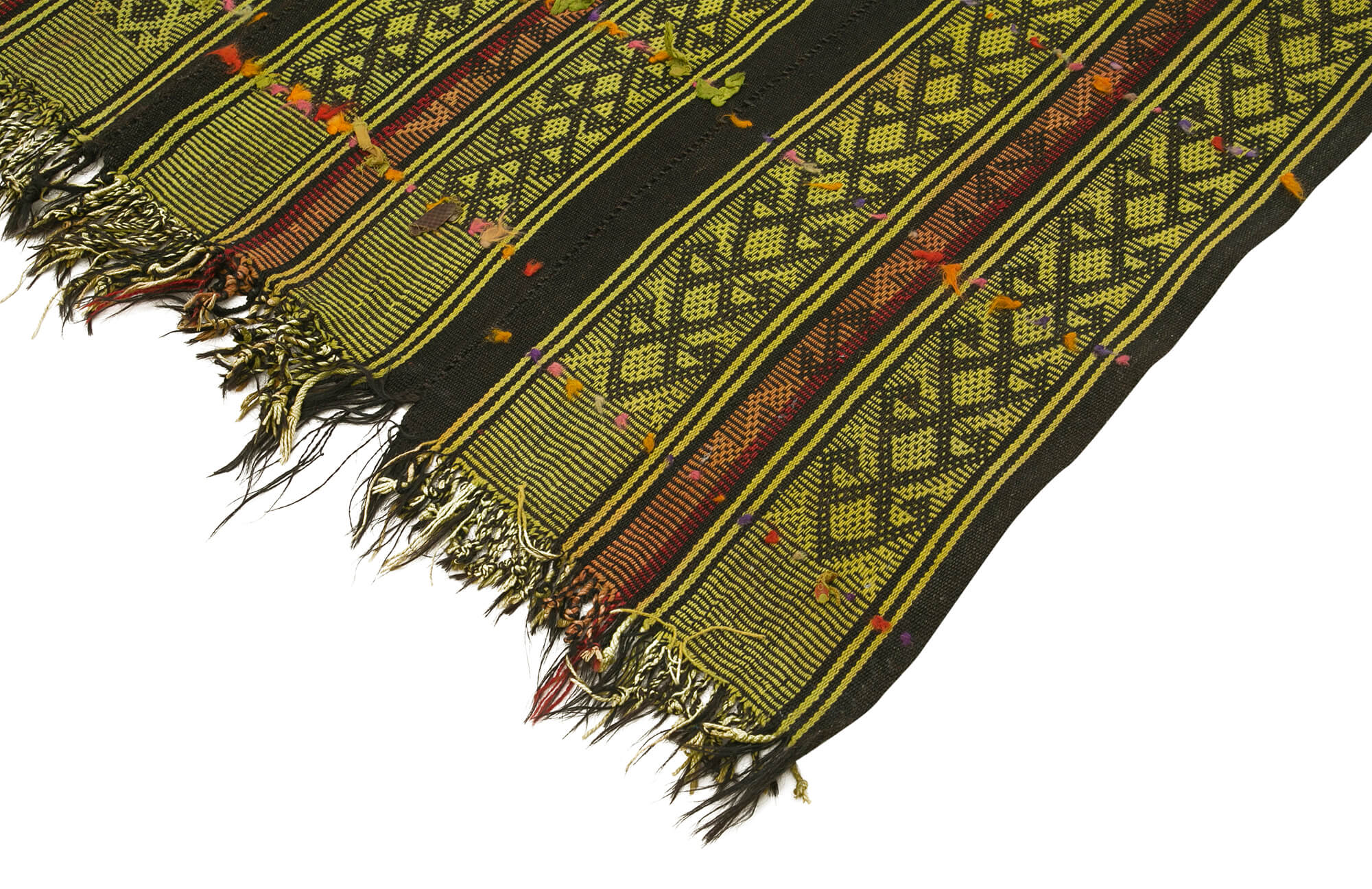 6x7 Green Oriental Kilim Rug - 23489