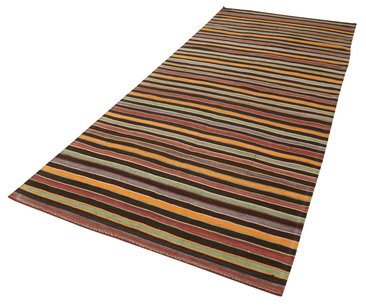 4x11 Multicolor Oriental Kilim Runner Rug - 23509