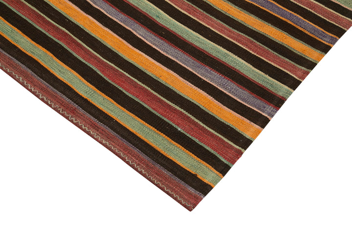 4x11 Multicolor Oriental Kilim Runner Rug - 23509