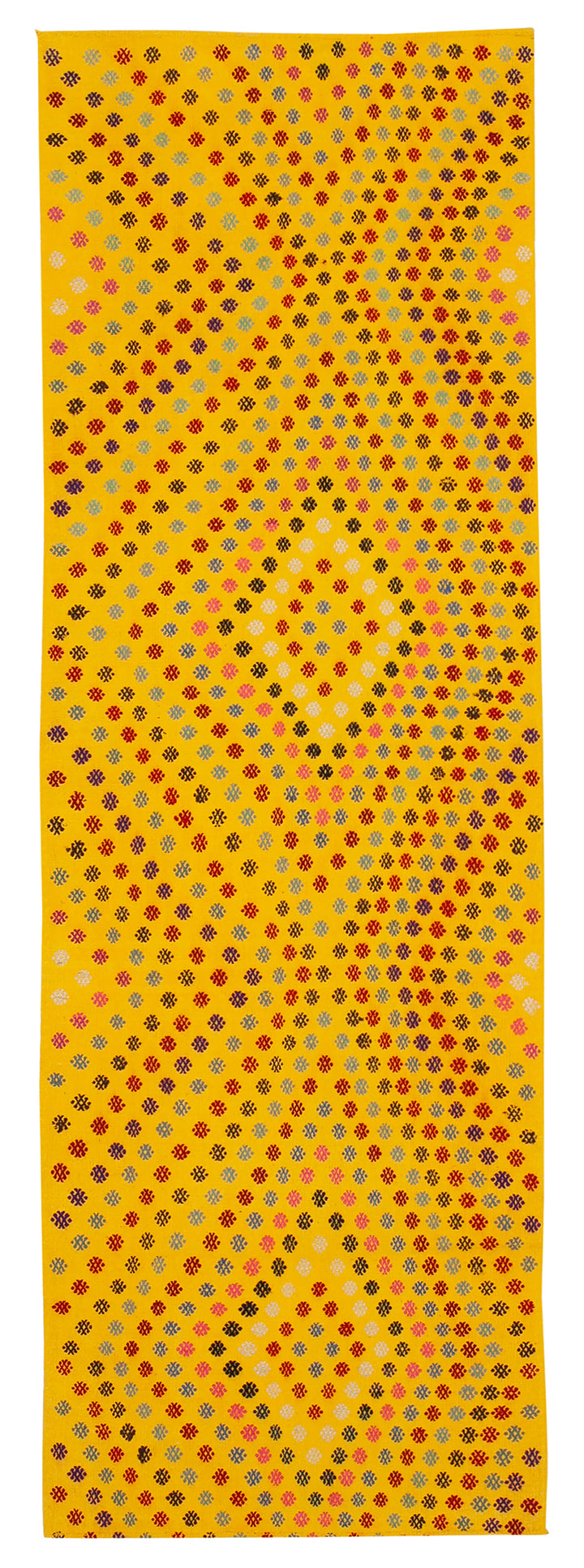 4x12 Yellow Oriental Kilim Runner Rug - 23517