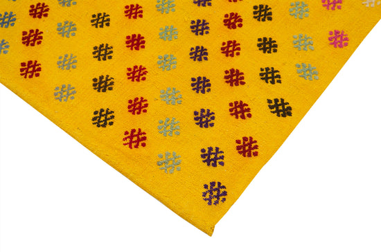 4x12 Yellow Oriental Kilim Runner Rug - 23517