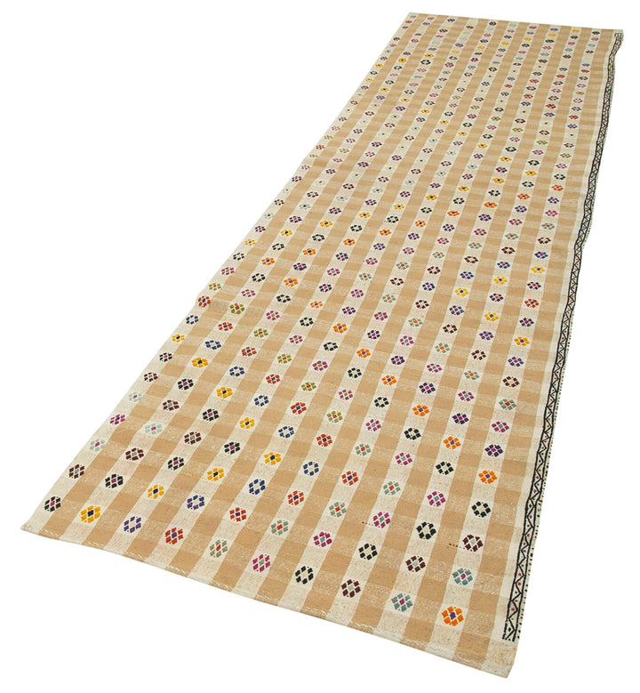 3x12 Yellow Oriental Kilim Runner Rug - 23523