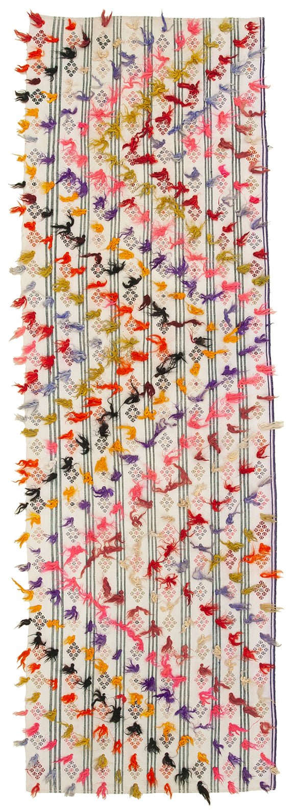 3x11 Beige Oriental Kilim Runner Rug - 23527