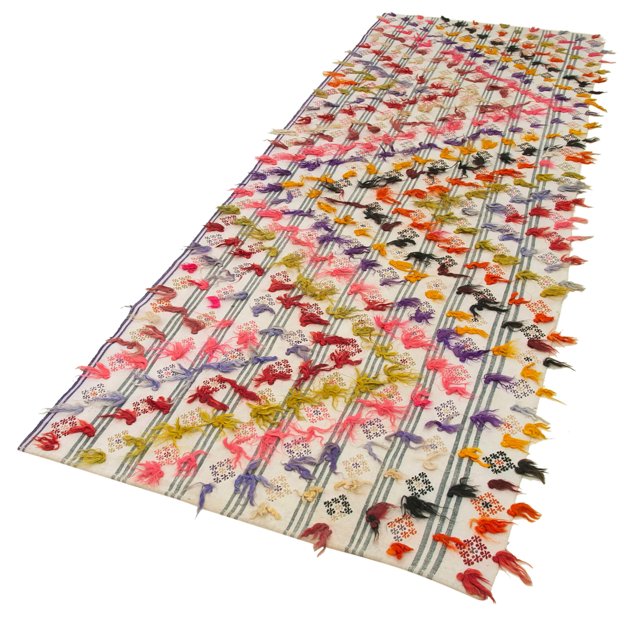 3x11 Beige Oriental Kilim Runner Rug - 23527