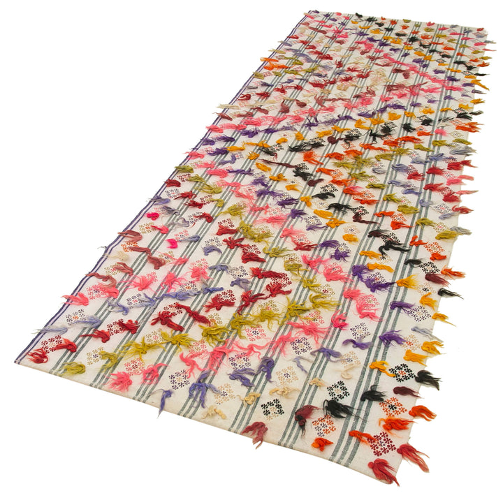 3x11 Beige Oriental Kilim Runner Rug - 23527