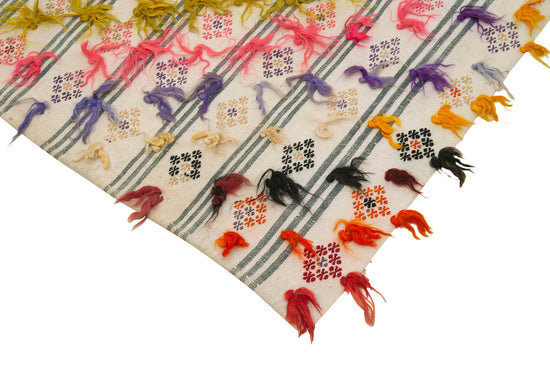 3x11 Beige Oriental Kilim Runner Rug - 23527