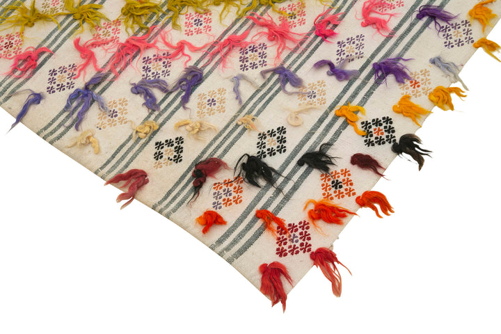 3x11 Beige Oriental Kilim Runner Rug - 23527