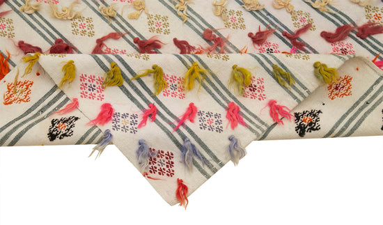 3x11 Beige Oriental Kilim Runner Rug - 23527