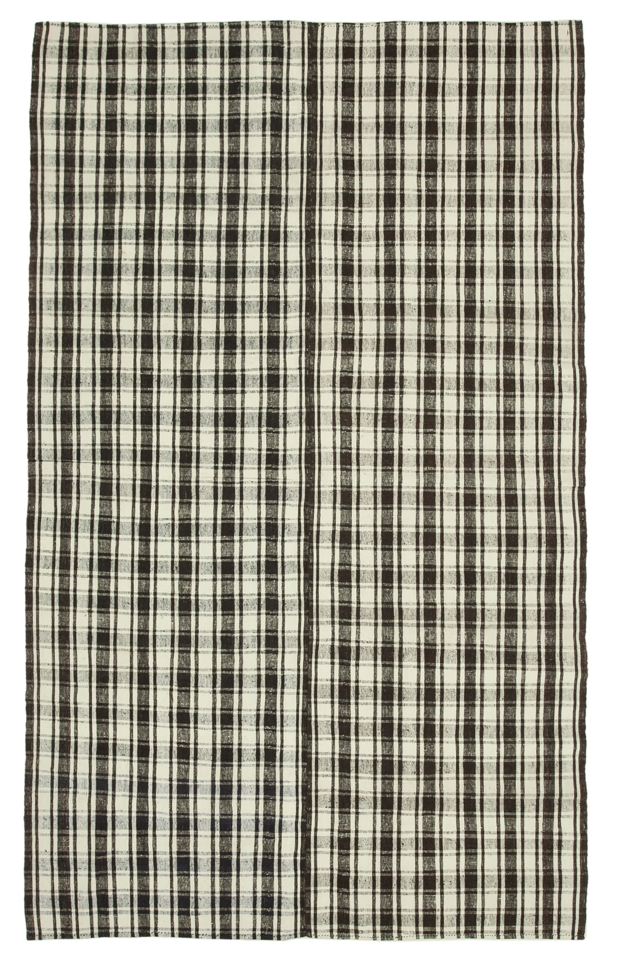 7x11 Black Oriental Kilim Rug - 23552
