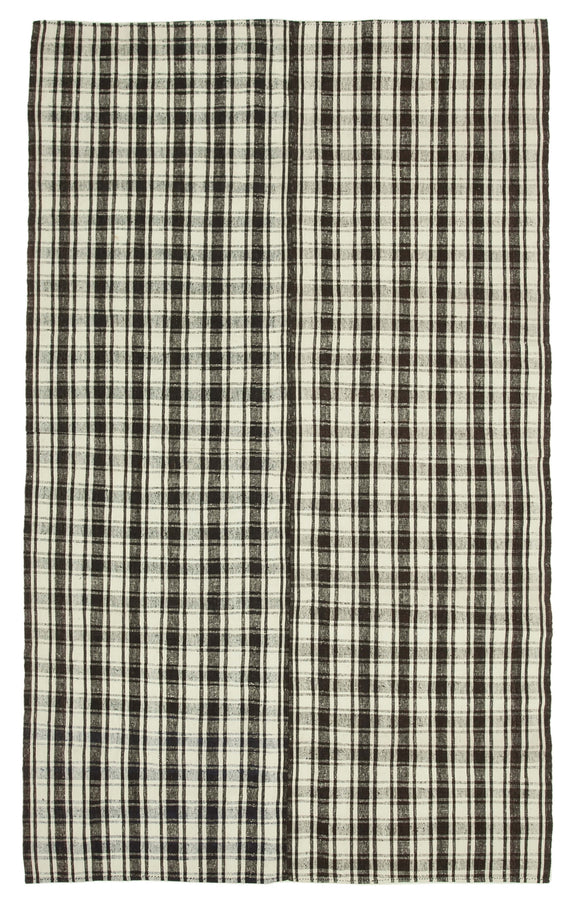 7x11 Black Oriental Kilim Rug - 23552