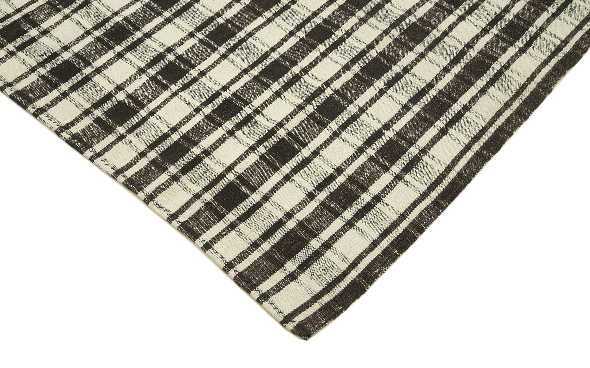 7x11 Black Oriental Kilim Rug - 23552