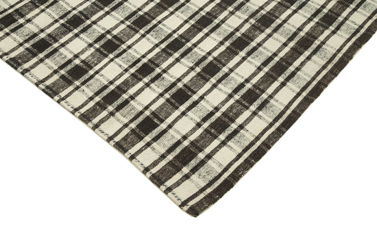 7x11 Black Oriental Kilim Rug - 23552