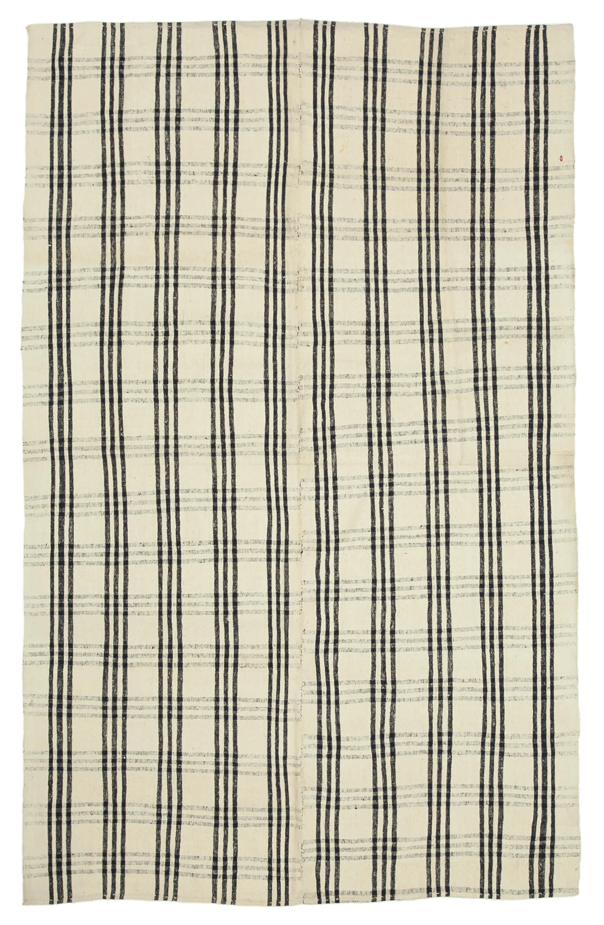 7x11 Beige Oriental Kilim Rug - 23554
