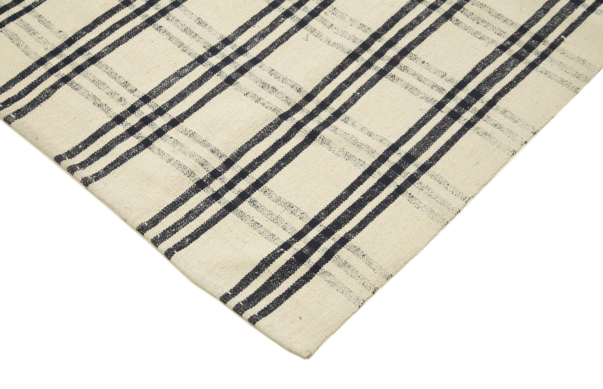 7x11 Beige Oriental Kilim Rug - 23554