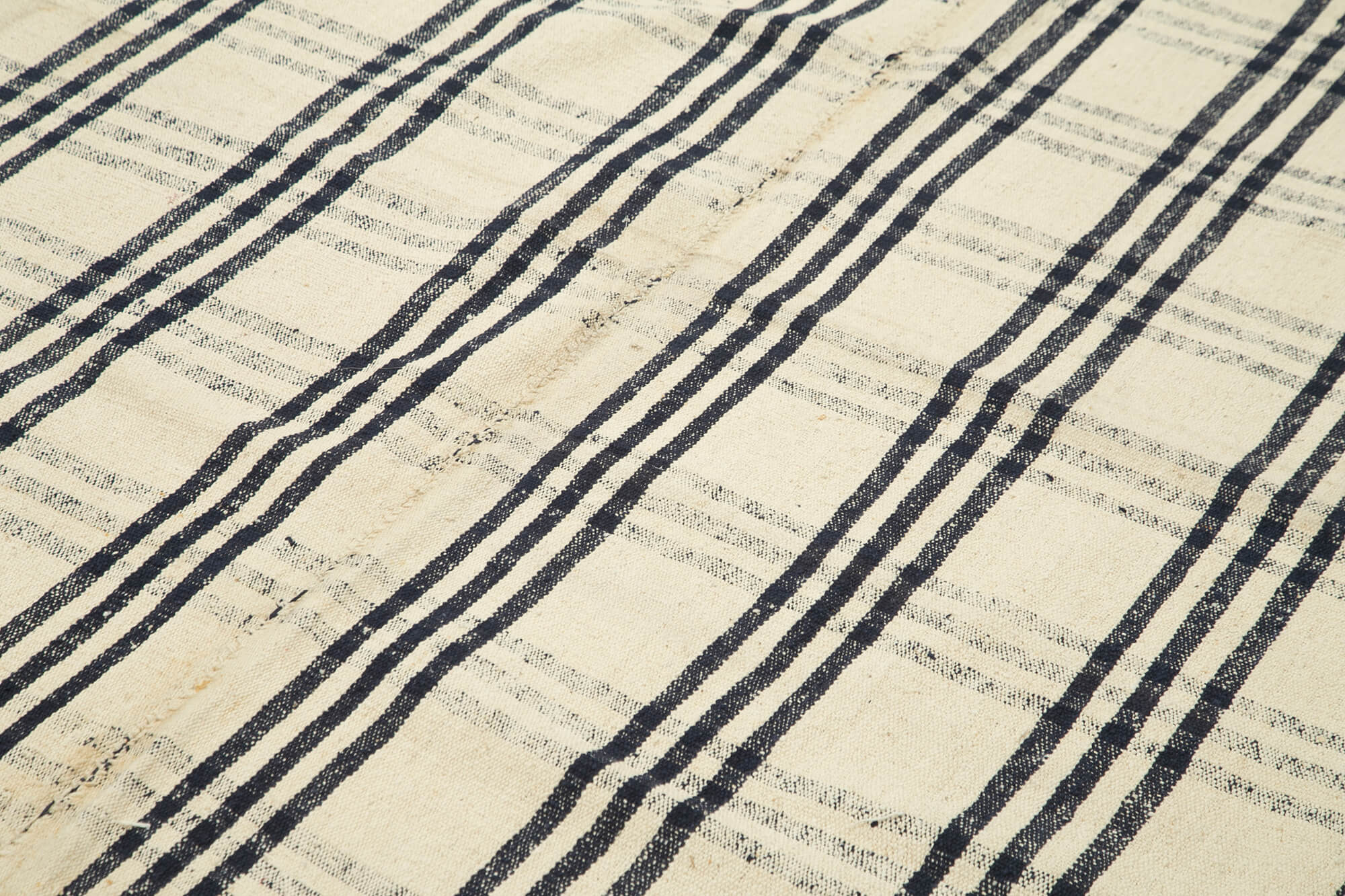 7x11 Beige Oriental Kilim Rug - 23554