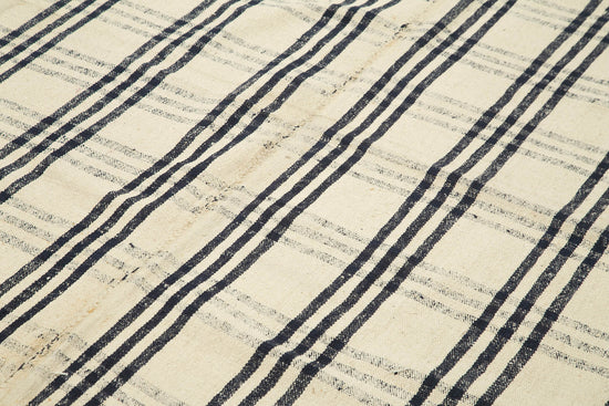 7x11 Beige Oriental Kilim Rug - 23554