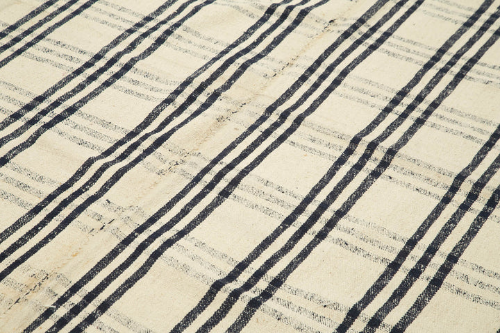 7x11 Beige Oriental Kilim Rug - 23554